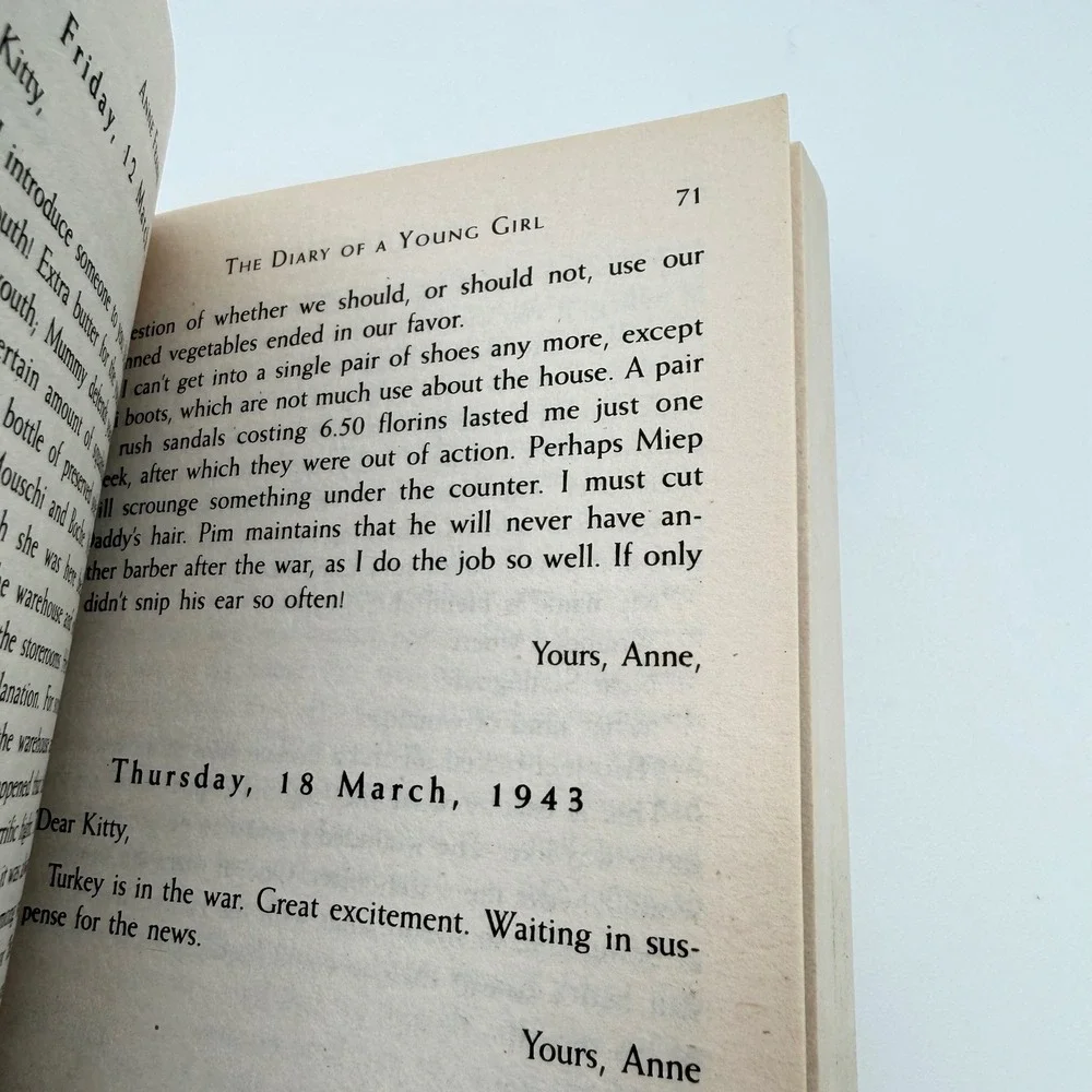 Anne Frank‎ The Diary of a Young Girl Paperback Eleanor Roosevelt Intro WWII